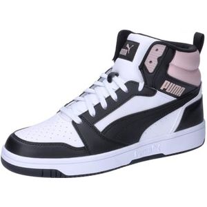 PUMA Rebound V6 Buck Sportschoenen voor volwassenen, uniseks, Puma wit/zwart (White PUMA Black Mauve Mist), 43 EU