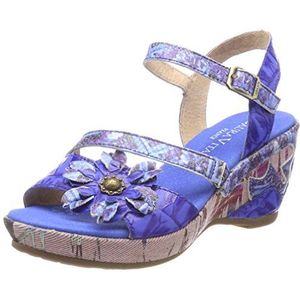 Laura Vita Beaute 118 Open sandalen voor dames, blauw blauw blauw, 41 EU