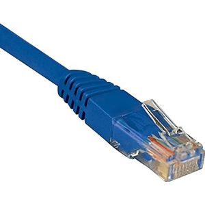 Eaton Cat6 Gigabit Snagless gegoten UTP Patch Ethernet-kabel, RJ45 mannelijke naar-mannelijk kabel, blauw, 3 voet/0,9 meter (N201-003-BL)