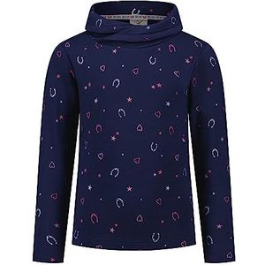 SALT AND PEPPER Sweatshirt voor meisjes en meisjes, met opdruk 'Sweat Hearts Stars AOP', True Navy, 92/98 cm