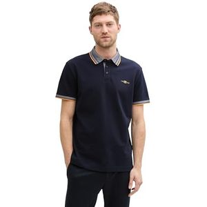 TOM TAILOR Poloshirt voor heren, 10668 - Sky Captain Blue, XL
