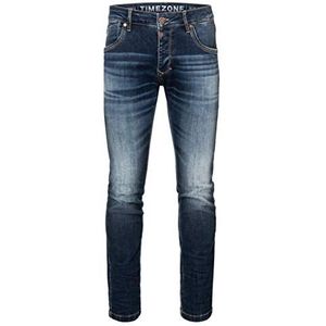 Timezone Scotttz Skinny jeans voor heren, blauw (Sea Blue Aged Wash 3924), 38W / 34L