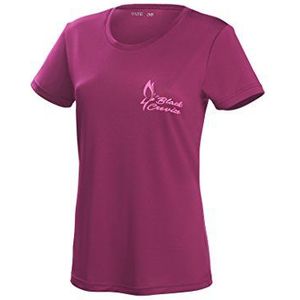 Black Crevice Functioneel shirt voor dames, sportshirt in verschillende kleuren en maten, hardloopshirt voor dames met motiefprint, ademende damesshirts van 100% polyester