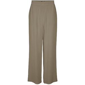 VERO MODA Dames VMCARMEN HR Straight Pant NOOS broek, Snow White, XS/34, wit (snow white), (XS) W x 34L