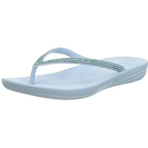 Fitflop Iqpillow Sparkle Slide sandaal voor dames, Hemelsblauw, 36 EU