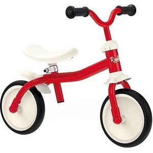 Smoby 770400 - Rookie Loopfiets - kinderfiets licht van metaal - ergonomisch zadel verstelbaar - stille wielen - stuur verstelbaar - 770400