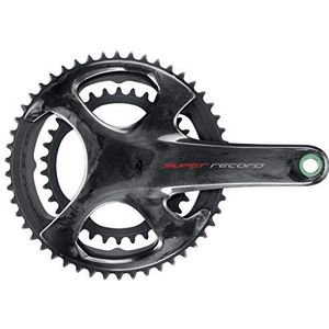 Campagnolo Super Record Carbon Ultra Koppel TI 12 Speed Kettingset, Zwart, 172,5 mm 50-34T