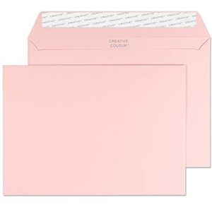 Blake Creative Colour C5 162 x 229 mm 120 gsm Peel & Seal Portemonnee Enveloppen (45301) Baby Roze - Pack van 25