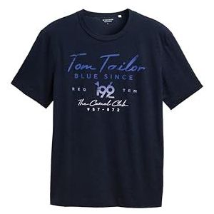 TOM TAILOR T-shirt voor heren, 10668 - Sky Captain Blue, M