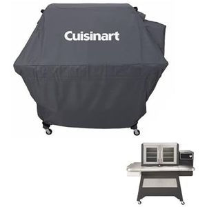 Cuisinart CGWM-081 Clermont Pellet Grill & Smoker Cover, Duurzaam Ripbestendig Polyester (Cover past Clermont Pellet Grill)