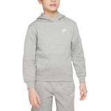 Nike FD3000-063 K NSW Club FLC HDY LBR Sweatshirt Unisex DK Grey Heather/White Maat S