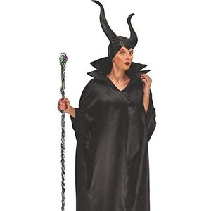 Maleficient Witch costume disguise kit fancy dress girl woman adult (One size) cloak and headgear with horns