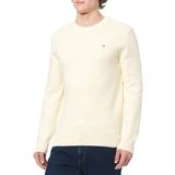 Gant - Gebreide Pullover - Ronde Hals - Heren - Escorial-wolmix met Katoen