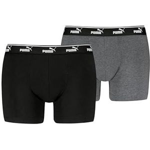PUMA Men's Elements Boxer, grey combo, M (verpakking van 2), Grey Combo, M