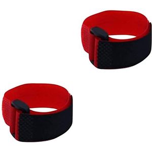 60 cm (2 stuks) - organizer voor verlengkabels - organizer voor zwembadslangen - tuinslangband, kabelbanden, verlengkabelband en garageopbergaccessoires (rood)