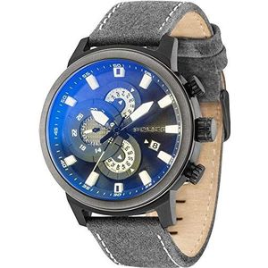 Police herenhorloge analoog kwarts leer R1451281001