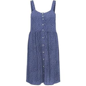 Jdy Sezen Life S/L Shirt Dress WVN Dia, blue indigo, XXL