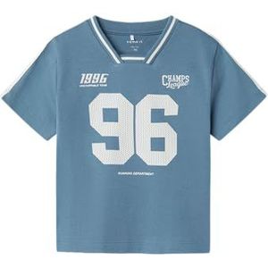 NAME IT - NMMDAKKI NREG SS TOP - Jongens - T-shirt - Groen - 100% Katoen - Regular Fit