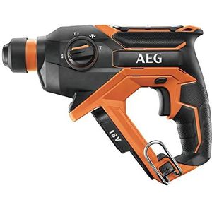 AEG 18V PRO18V accu-compacte combihamer BBH18C-0 (SDS-Plus, slagenergie 1,5 J, max. boor-Ø beton/staal/hout 16/10/13 mm, beitelfunctie, zonder accu & oplader in doos)