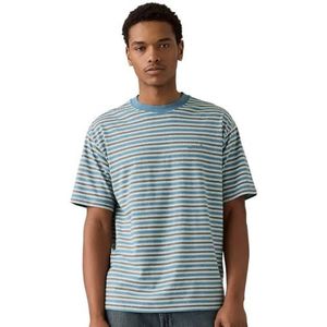 Tobi - Stripe Indigo - T-shirt - Katoen - Ronde Hals - Korte Mouwen