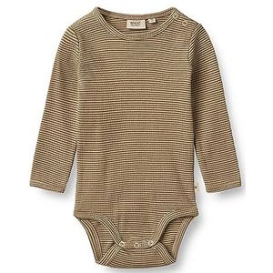 Wheat Uniseks pyjama voor baby's en peuters, 3238 Beige Rib Streep, 80 cm