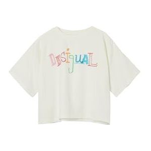 Desigual Ts_Dalia T-shirt voor meisjes, wit, 12 Jaar