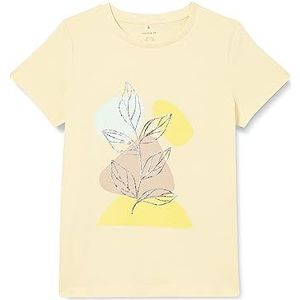 NAME IT Nkfjaselina Ss Top T-shirt voor meisjes, Double Cream, 134/140 cm