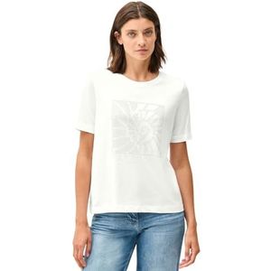 Cecil - T-shirt - Vanilla white - Met Siersteentjes