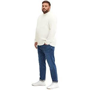 TOM TAILOR Uomini Plusize slim fit jeans met stretch 1034718, 10119 - Used Mid Stone Blue Denim, 40W / 34L