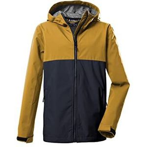 killtec Boy's Softshell jack/outdoorjack met capuchon KOS 219 BYS SFTSHLL JCKT, burned yellow, 176, 39118-000