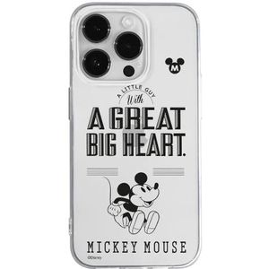 ERT GROUP mobiel telefoonhoesje voor Apple Iphone 14 PRO MAX origineel en officieel erkend Disney patroon Mickey 006 optimaal aangepast aan de vorm van de mobiele telefoon, gedeeltelijk bedrukt