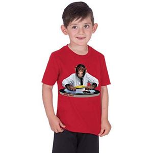Trigema T-shirt voor jongens, rood (kersen), 104 cm