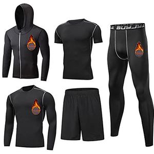 BUYJYA Slim Slim Slim voor heren, JIARONG-ZWART, XL