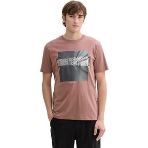 TOM TAILOR Denim T-shirt voor heren, 14997 - Dark Smoke Rose, L