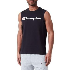 Champion Legacy Icons Tank S/L Crewneck T-shirt, zwart, M Heren SS24, Zwart, M