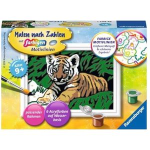 Ravensburger Schilderen op nummer Sweet Tiger: 6 acrylverf op waterbasis
