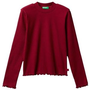 UNITED COLORS OF BENETTON - Shirt - Bloedrood - Lange Mouwen