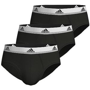 Adidas Heren Multipack brief (3PK) ondergoed, zwart, S, zwart, S