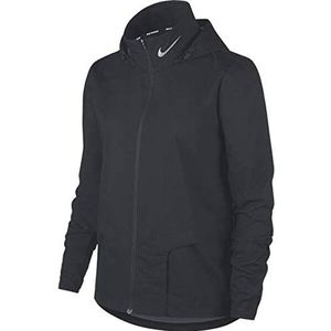 Nike Dames Shld Jacket Hd, Black/Reflective Silv, XS