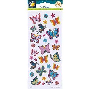 Craft Planet CPT 6561090 Leuke Stickers-Blooms & Vlinders, Multi