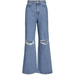 Jeans - Wijde Pasvorm - Hoge Taille - Stijve Stof - 100% Katoen