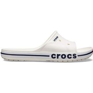 Crocs Bayaband Slide uniseks-volwassene Slippers Badslipper, Wit , 38/39 EU