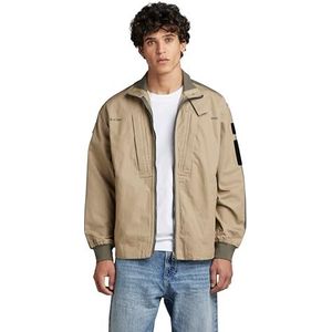 G-STAR RAW Heren Combat Tape Overshirt, Beige/Kaki (Tree House D213-C941), L