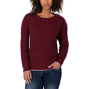 Timezone Dames Easy Pullover Barolo Red Melange, XS
