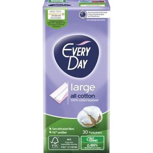 EveryDay All Cotton Inlegkruisjes Large, 100% katoen, 30 stuks