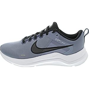 Nike Downshifter 12 Hardloopschoenen voor heren, Asleisteen, zwart, kobalt bliss wit, 40.5 EU