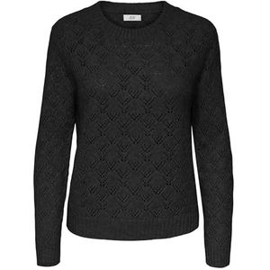 Jacqueline de Yong - Jdyamanda Life O-neck - Trui - Zwart