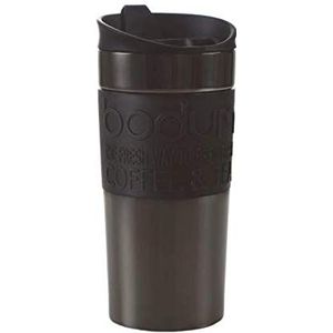 BODUM 11068-380S REISMOK, vacuümbeker, 0,35 l, flipdeksel, Gun-metal, niet lekvrij, verpakking van 1