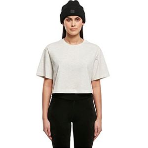 Urban Classics Dames Korte oversized T-shirt voor dames, lichtgrijs, 3XL, lichtgrijs, 3XL