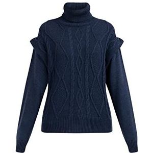 acalmar Dames gebreide trui 39426022-AC01, Marine, XS/S, marineblauw, XS/S